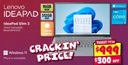 JB Hi-Fi Ideapad slim 3 offer
