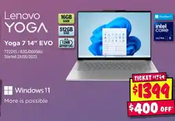 JB Hi-Fi Yoga 7 14" evo offer