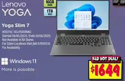 JB Hi-Fi Yoga slim 7 offer