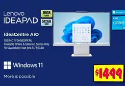 JB Hi-Fi Ideacentre aio offer