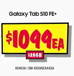 JB Hi-Fi Galaxy tab s10 fe+ offer