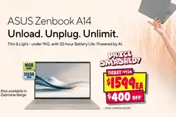 JB Hi-Fi Asus zenbook a14 offer