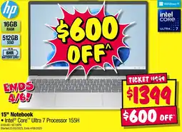 JB Hi-Fi 15" notebook offer