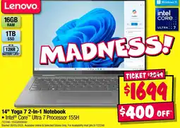 JB Hi-Fi 14" yoga 7 2-in-1 notebook offer