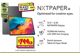 JB Hi-Fi Nxtpaper 14 offer