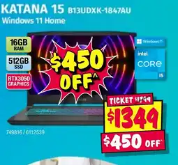 JB Hi-Fi Katana 15 offer