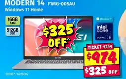 JB Hi-Fi Modern 14 windows 11 home offer