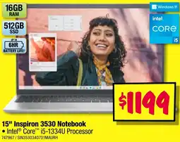 JB Hi-Fi 15" inspiron 3530 notebook offer