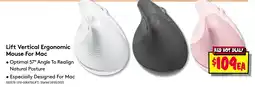 JB Hi-Fi Lift vertical ergonomic mouse for mac offer