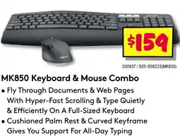 JB Hi-Fi Mk850 keyboard & mouse combo offer