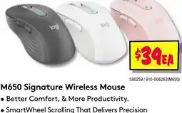 M650 signature wireless mouse