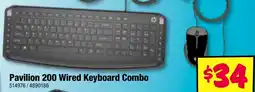 JB Hi-Fi Pavilion 200 wired keyboard combo offer