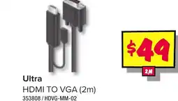 JB Hi-Fi Ultra hdmi to vga (2m) offer