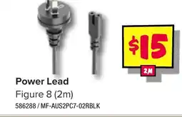 JB Hi-Fi Power lead figure 8 (2m) offer