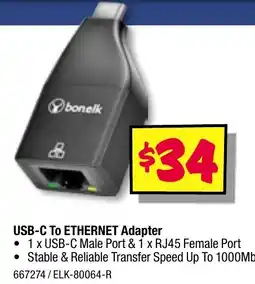 JB Hi-Fi Usb-c to ethernet adapter offer