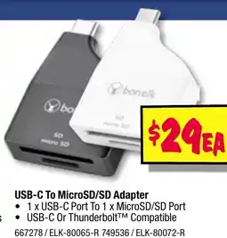 JB Hi-Fi Usb-c to microsd/sd adapter offer