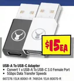 JB Hi-Fi Usb-a to usb-c adapter offer