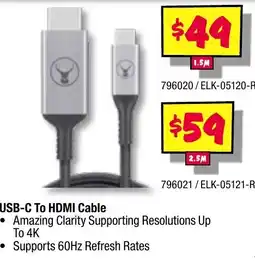 JB Hi-Fi Usb-c to hdmi cable offer