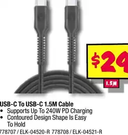 JB Hi-Fi Usb-c to usb-c 1.5m cable offer