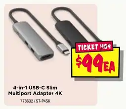 JB Hi-Fi 4-in-1 usb-c slim multiport adapter 4k offer
