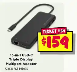 JB Hi-Fi 13-in-1 usb-c triple display multiport adapter offer