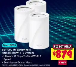 JB Hi-Fi Be11000 tri-band whole home mesh wi-fi 7 system offer