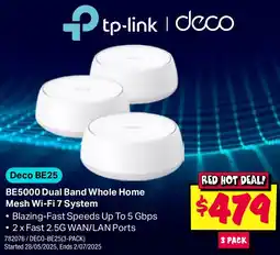 JB Hi-Fi Be5000 dual band whole home mesh wi-fi 7 system offer