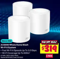 JB Hi-Fi Ax3000 whole home mesh wi-fi 6 system offer