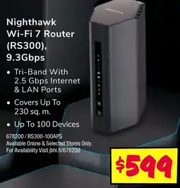 JB Hi-Fi Nighthawk wi-fi 7 router offer