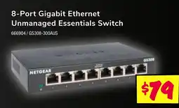 JB Hi-Fi 8-port gigabit ethernet unmanaged essentials switch offer