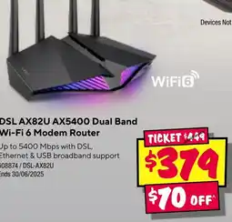 JB Hi-Fi Dual band wi-fi 6 modem router offer