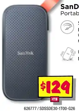 JB Hi-Fi Sandisk portable ssd offer