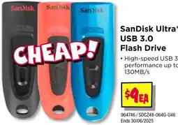 JB Hi-Fi SanDisk USB 3.0 Flash Drive offer