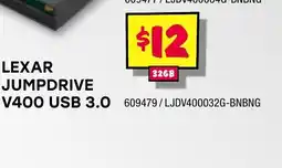 JB Hi-Fi LEXAR JUMPDRIVE USB 3.0 32GB offer