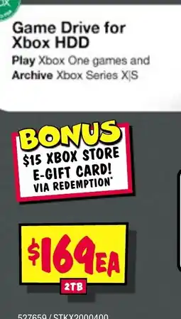 JB Hi-Fi Game Drive for XBOX offer