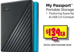 JB Hi-Fi My Passport Portable Storage offer