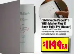 JB Hi-Fi Remarkable paperpro with markerplus & book folio pro (basalt) offer