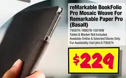 Remarkable bookfolio pro mosaic weave for remarkable paper pro (basalt)