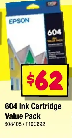 JB Hi-Fi 604 Ink Cartridge Value Pack offer
