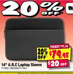 JB Hi-Fi 14" A.R.C Laptop Sleeve offer