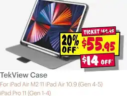 JB Hi-Fi TekView Case For iPad Air offer