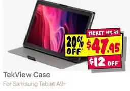 JB Hi-Fi TekView Case For Samsung Tablet A9+ offer