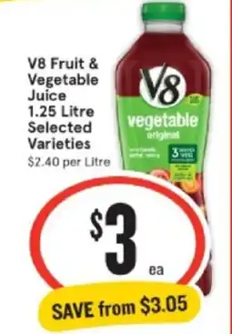V8 Fruit & Vegetable Juice