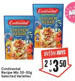 IGA Xpress Continental recipe offer