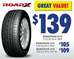 Bob Jane T-Marts Rxmotion h12 offer