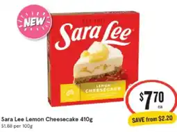 Sara lee lemon cheesecake