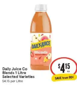 IGA Xpress Daily Juice Co Blends offer