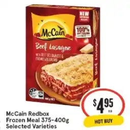 Mccain redbox frozen meal