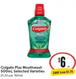IGA Xpress Colgate Plax Mouthwash offer
