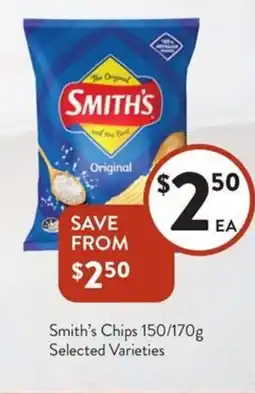 Foodworks Smith's Chips offer